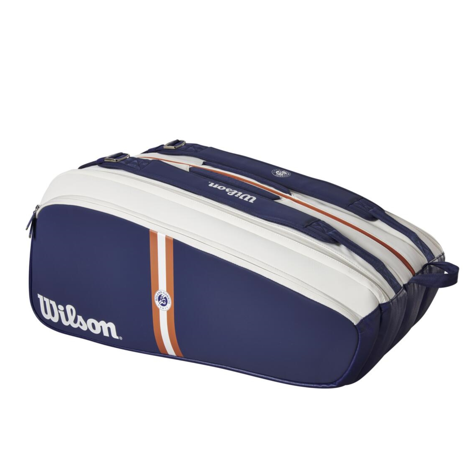 Wilson Super Tour Roland Garros 15 Bag Navy/White/Clay - OLD